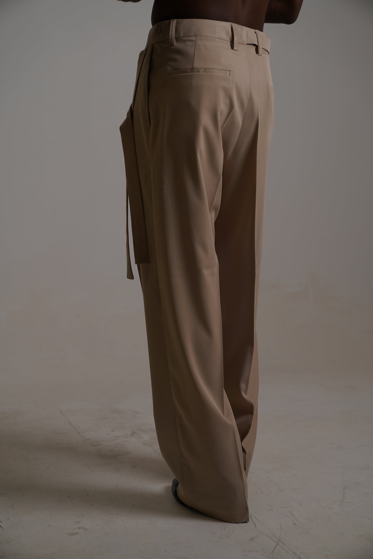 tailored wide leg trouser
