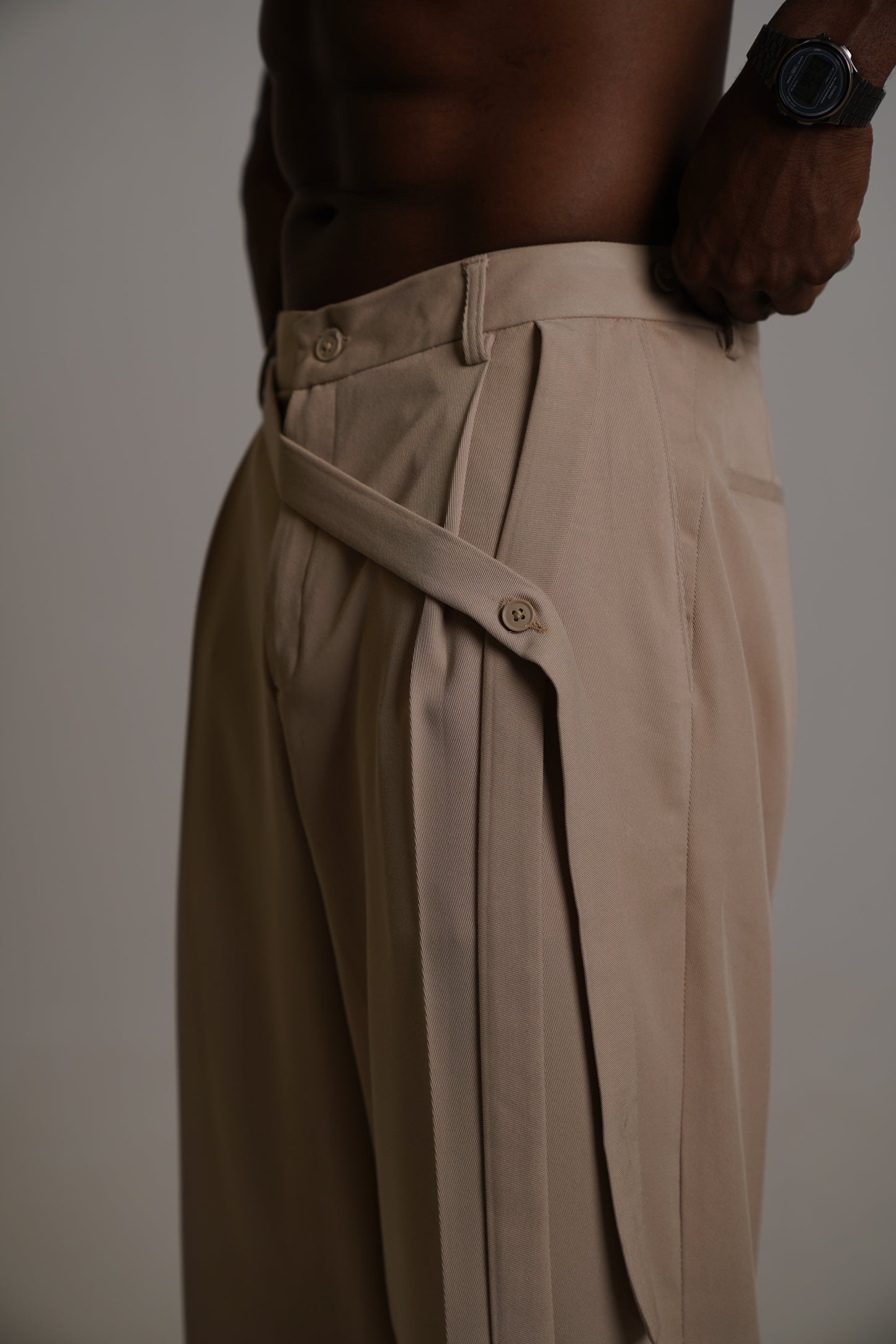 tailored wide leg trouser