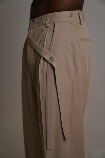 tailored wide leg trouser