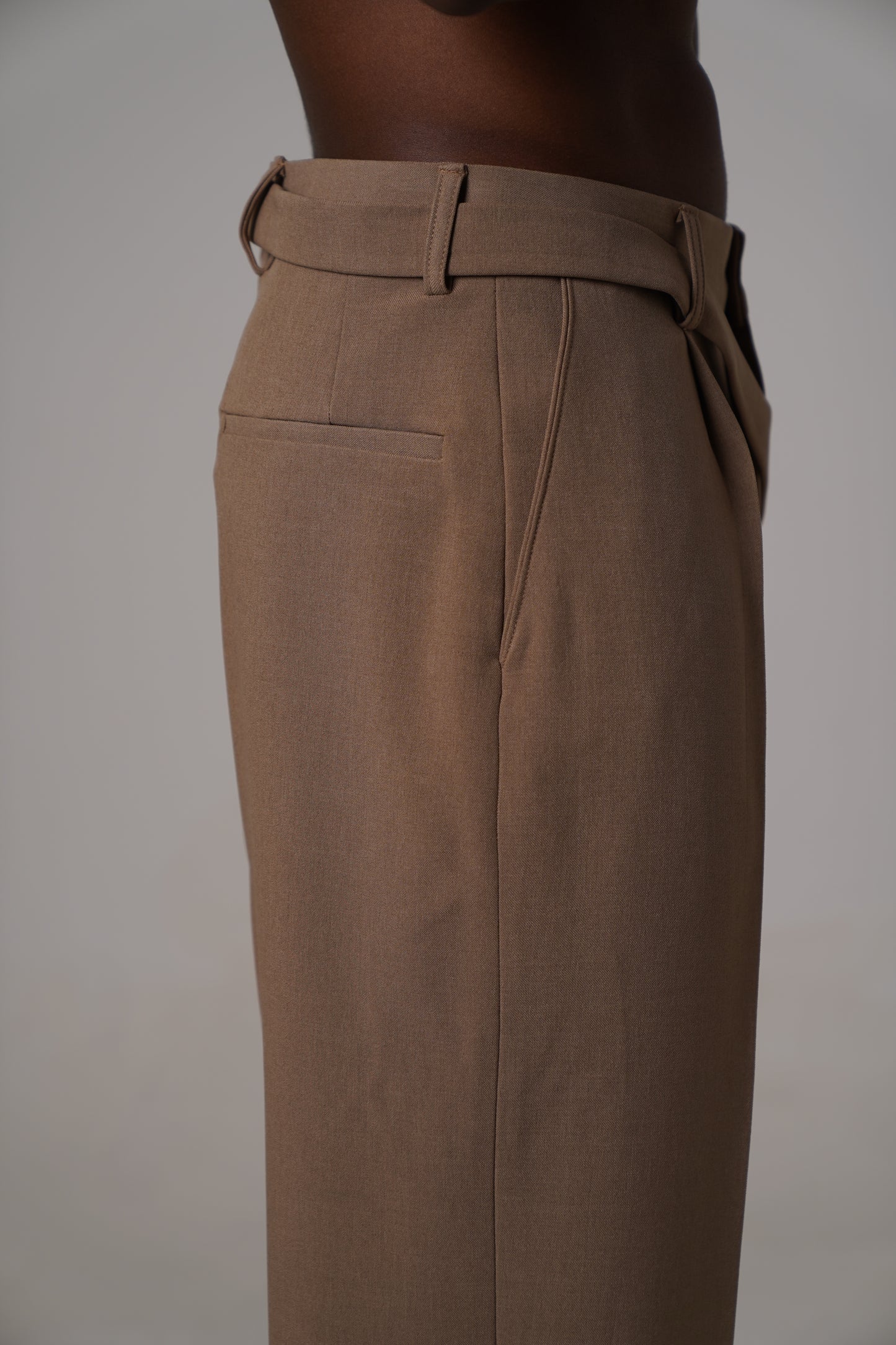 tailored wide leg trouser