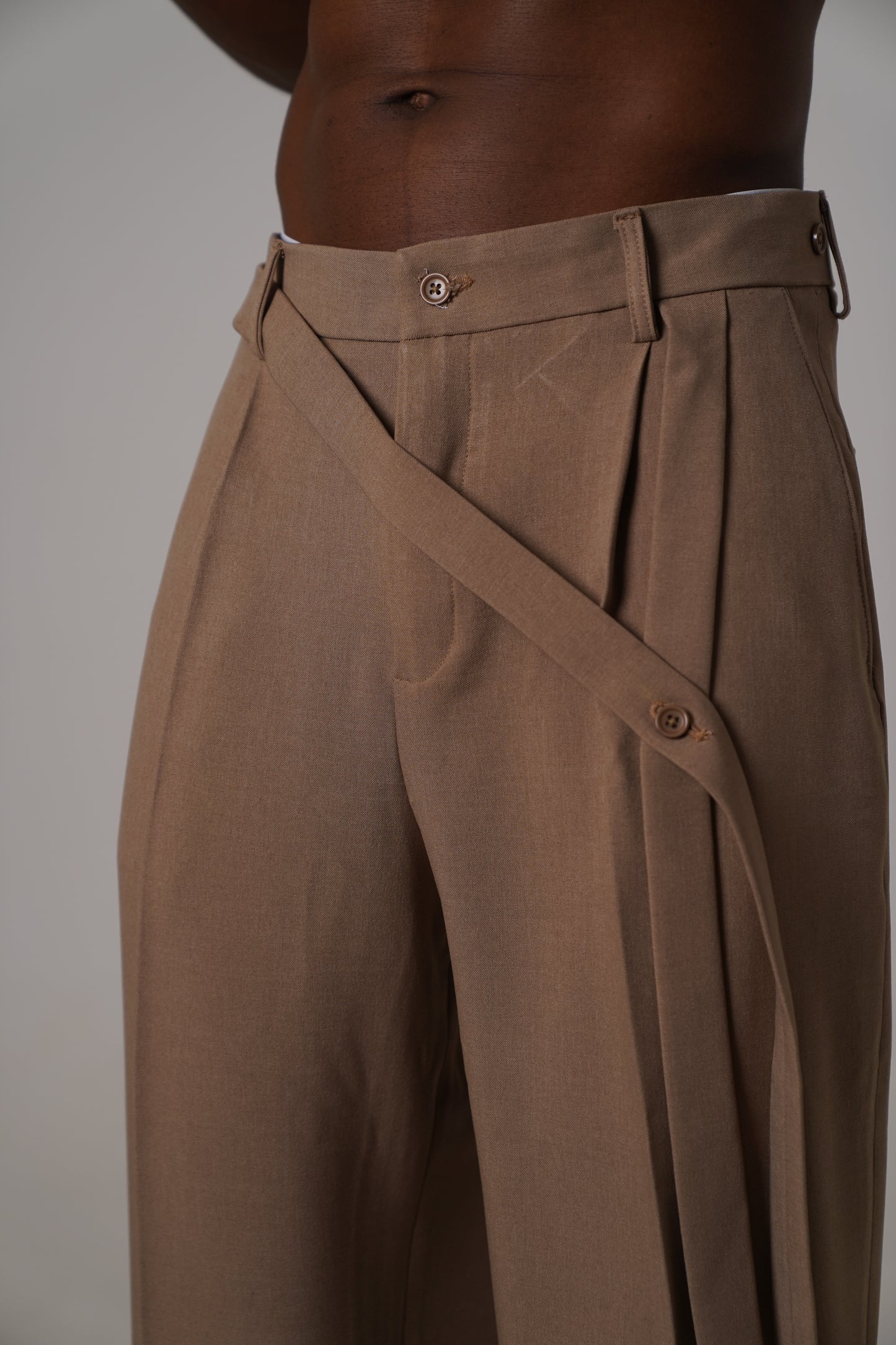 tailored wide leg trouser