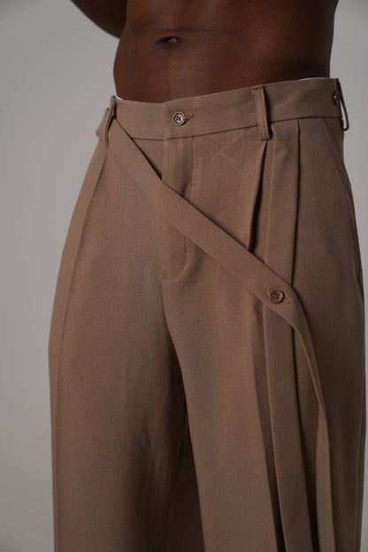 tailored wide leg trouser